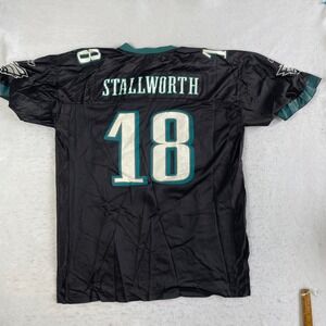 Reebok NFL Jersey Mens XL Black Philadelphia Eagles 18 Mesh Football Sportswear